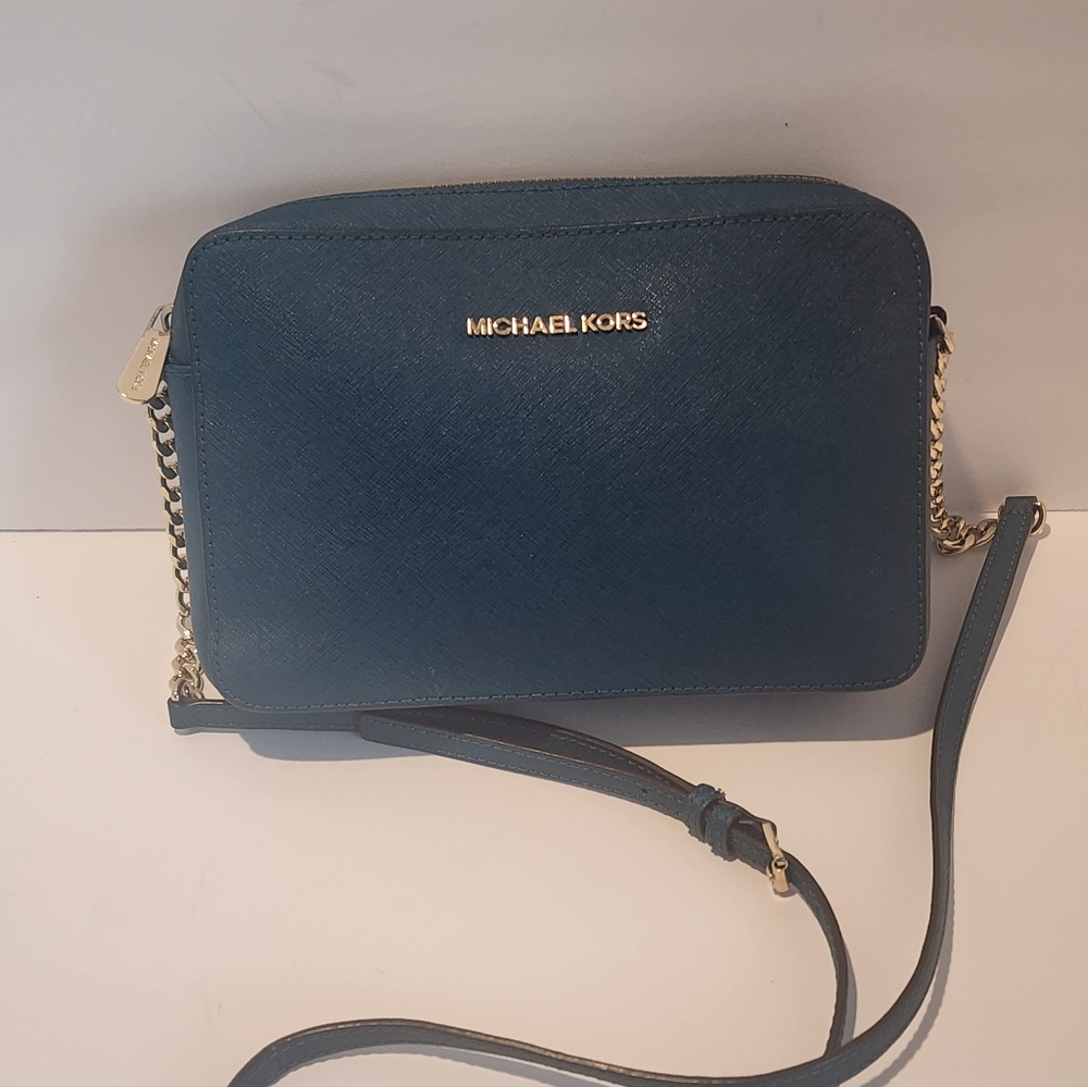 Michael Kors Teal camera bag